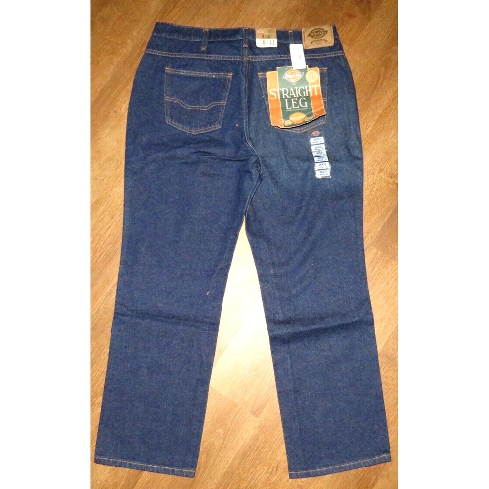 NEW! Men's Vintage DICKIES 100% Cotton DEADSTOCK Straight Leg Jeans 38 X 30 NWT!